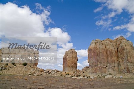 Sacred Rock Formation near Acoma Pueblo, Sky City, New Mexico, USA