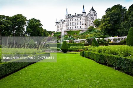 Dunrobin Castle in Sutherland, Scotland. Good for concepts linked to tales.