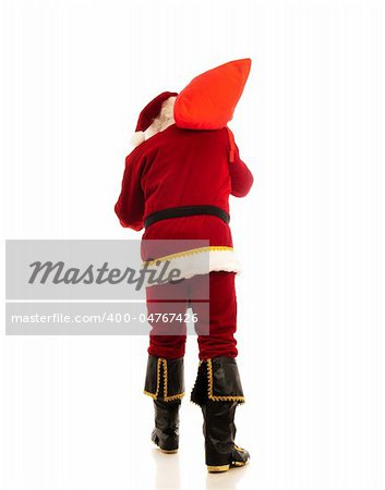 Santa Claus isolated over white