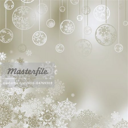 Christmas background with snowflakes. EPS 8 vector file included