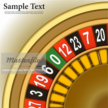illustration of casino sample card