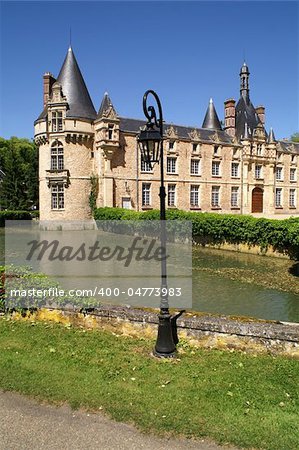 ancient castle, blue sky, Europe