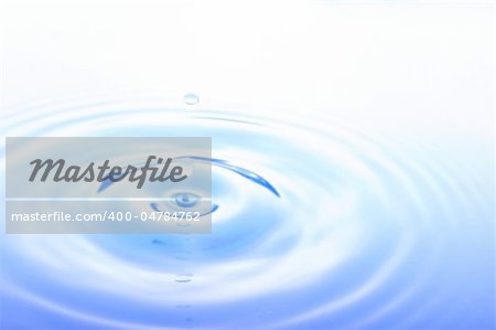 water drop and copyspace showing wellness or spa concept