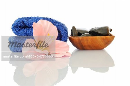 bath and aromatherapy still life isolated on white background