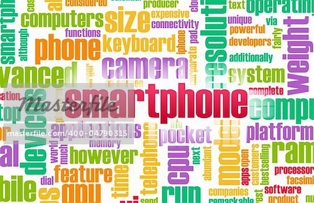 Smartphone Industry as a Word Cloud Concept