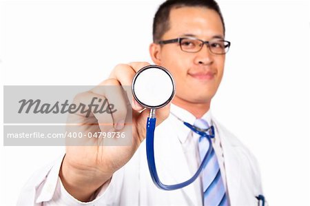 young medical doctor with Stethoscope.