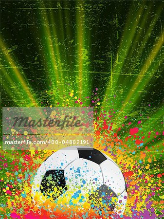 Soccer background with copyspace. EPS 8 vector file included