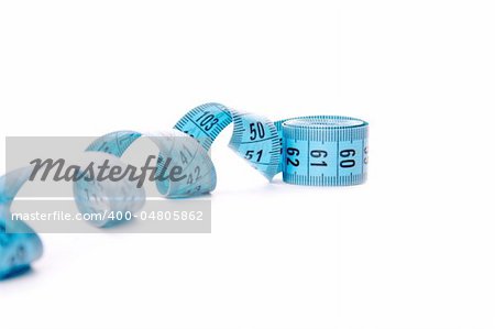 Measuring tape  isolated on white background