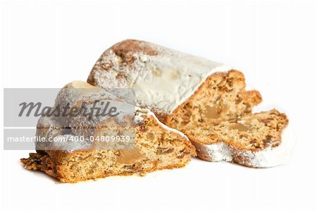 marchpane cake isolated on a white background