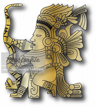 the vector mayan and inca tribal eps