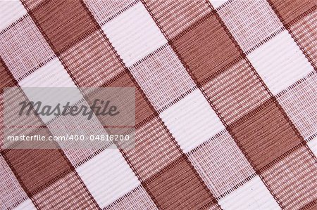 Linen white and brown fabric can use as background