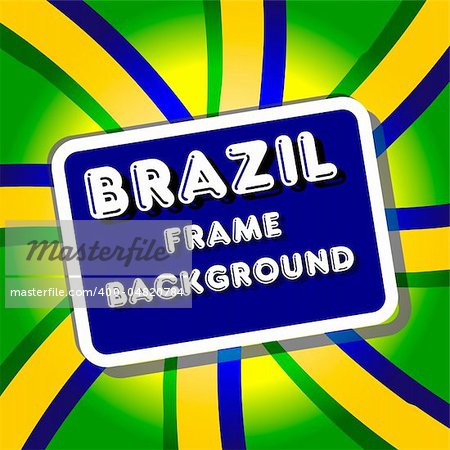 Brazil style background frame
