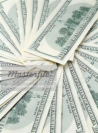 business concept. money background from dollars