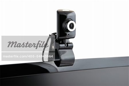 webcam stand on a white background