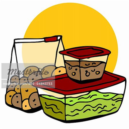 An image of a leftover food in containers.