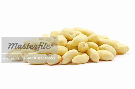 peanuts isolated on white background