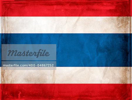 Grunge flag series -  Thailand