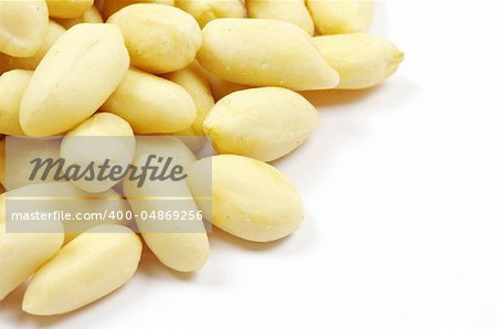 peanuts isolated on white background