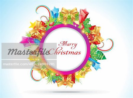 abstract chirstmas  banner vector illustration