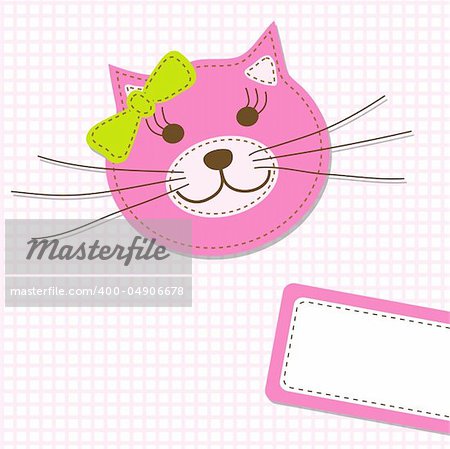 Template greeting card, vector illustration, eps10