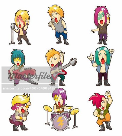 Cartoon Heavy Metal rock music band