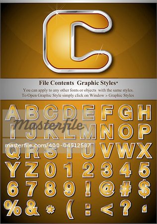 File Contents Graphic Styles. You can apply to any other fonts or objects with the same styles. To Open Graphic Style simply click on Window Menu > Graphic Styles
