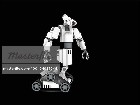 3d render of a medical robot
