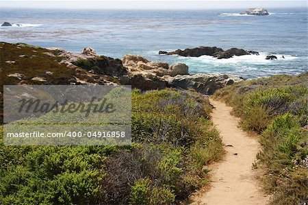 Scenic Big Sur Coast in the state of California