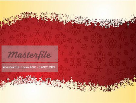 Red color theme for christmas poster background