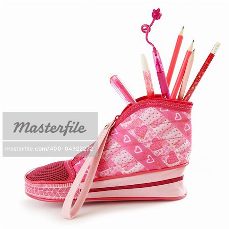 pink pencil case