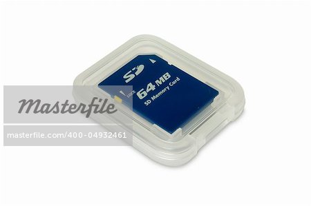 SD, MMC white plastic case