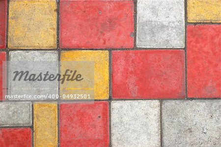 Bright colored paving slab texture/background #1