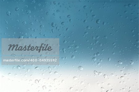 Nice bright aquamarine droplets close-up background