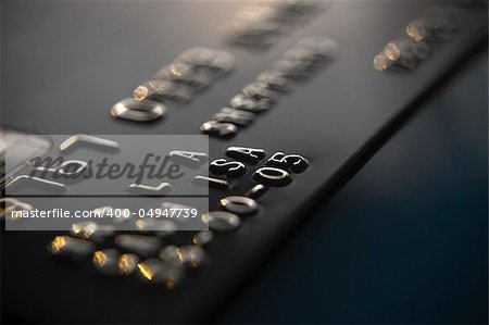 sophisticated business feel to this close up credit card