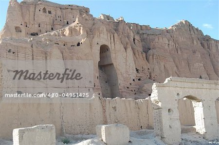 Where the buddhas once were! An amazing town in central Afghanistan.