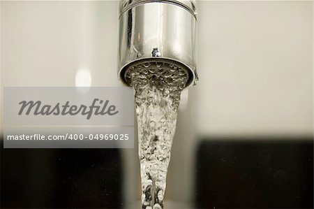 Water tap closeup