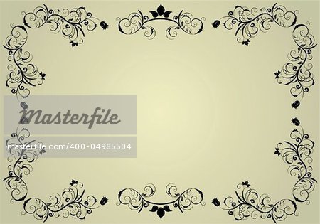 Abstract vintage background frame for design use
