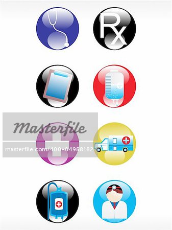 vector medical icon series web 2.0 style set_17