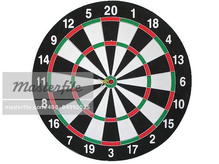 On a photo game of a darts.