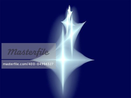 Abstract background. Blue - white palette. Raster fractal graphics.