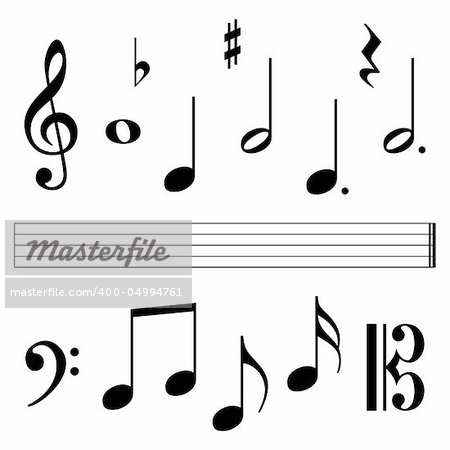music clef and notations