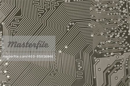 macro of toned computer circuit board