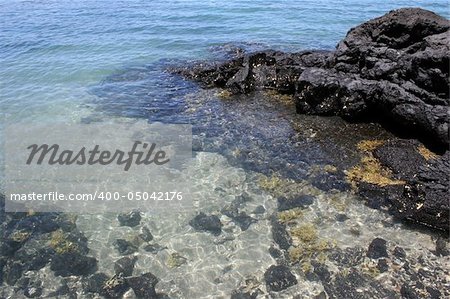 Sea and rocks in the Hauraki Gulf