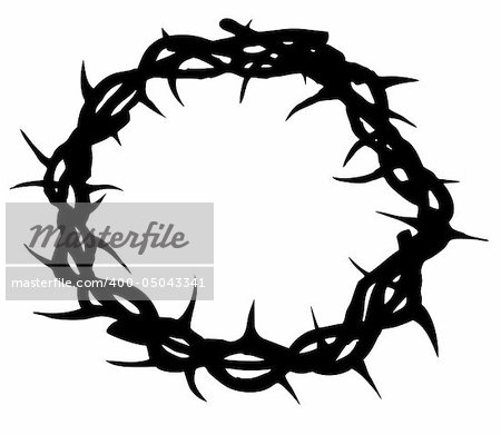 Silhouette of the Crown of Thorns worn by Jesus