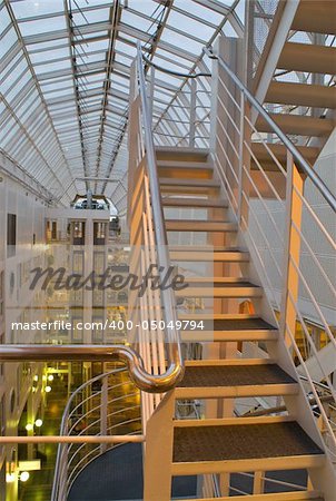 Stairs inside an office building