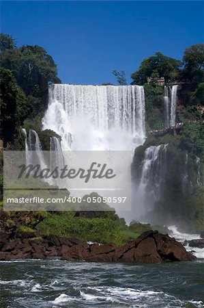 Argentina side of Iguazu Falls in South America