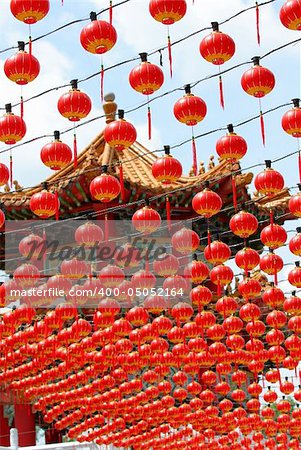 hundreds of red lantern