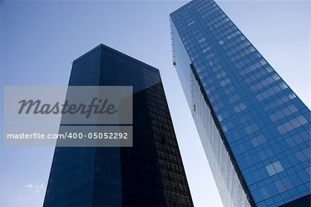 two tall business centers in tallinn city