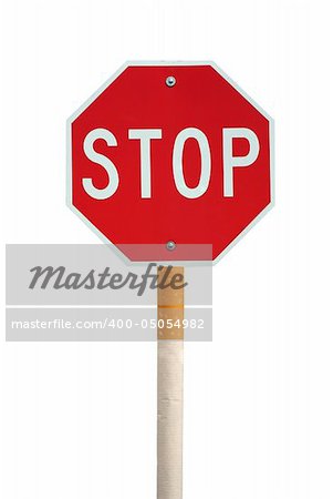 Stop smoking stop sign and cigarette concept