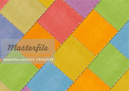 Background - tailored slices of a fabric in style patchwork